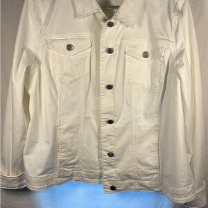 Croft & Barrow Off-White Denim Jacket XL